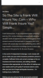Mobile Screenshot of frankwillinsureyou.com
